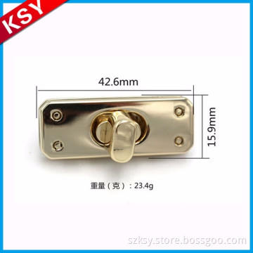 Best Quality Volume Produce Fashion Handbags Hardware Bag Locks And Key Twist Turn Lock For Bags